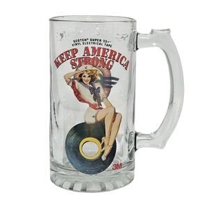 Keep America Strong Scotch Vinyl Electrical Tape Beer Mug